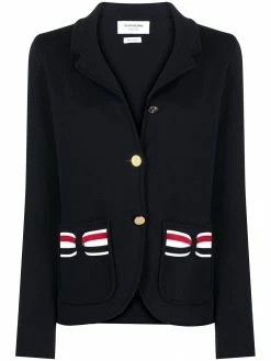 Thom Browne RWB-bow single-breasted jacket