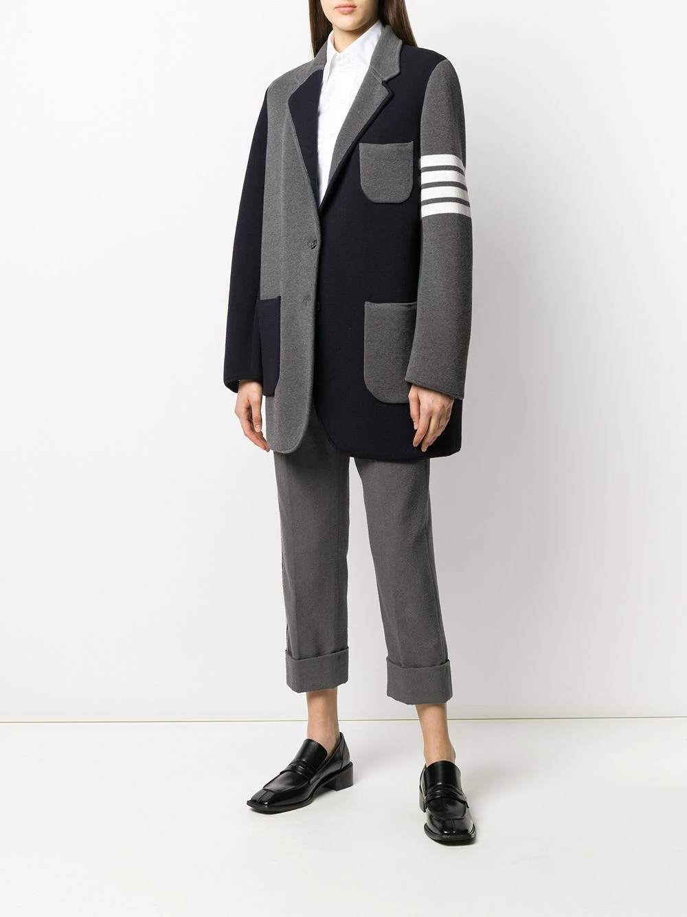 Thom Browne Fun Mix 4 Bar blazer blazers of women 2 Thom Browne Fun-Mix 4-Bar blazer