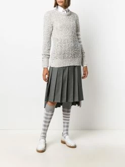 Thom Browne open tuck stitch 4-Bar jumper