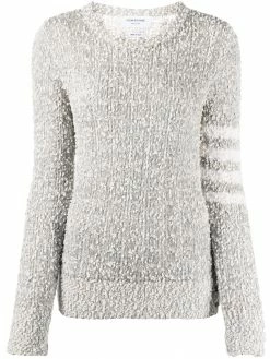 Thom Browne open tuck stitch 4-Bar jumper