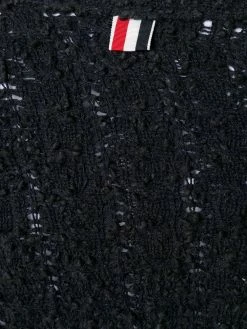 Thom Browne 4-Bar boucle cable cardigan