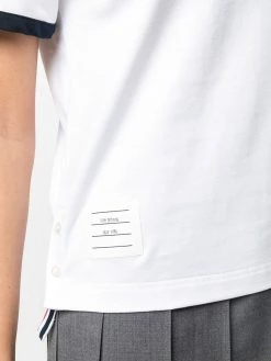 Thom Browne asymmetric hem short-sleeve T-shirt