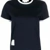 Thom Browne asymmetric hem short-sleeve T-shirt