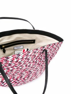 Thom Browne Braided raffia basket bag tote bags of women 9 Thom Browne braided raffia basket bag