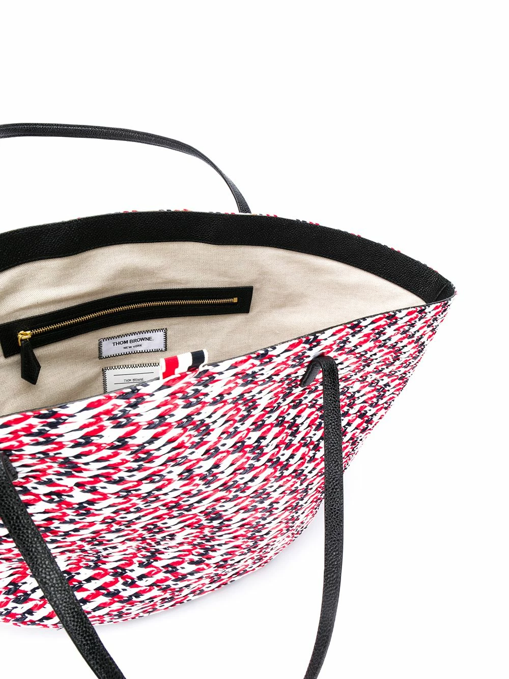 Thom Browne Braided raffia basket bag tote bags of women 5 Thom Browne braided raffia basket bag