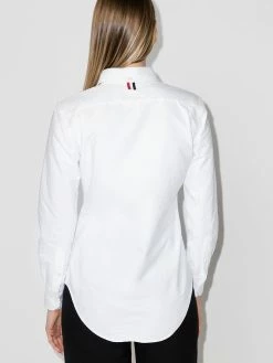 Thom Browne grosgrain-loop long-sleeve shirt