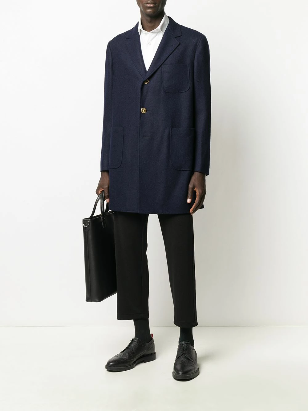 Thom Browne Oversized single breasted blazer blazers of men 2 Thom Browne oversized single-breasted blazer
