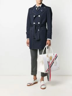 Thom Browne double-breasted belted trench coat
