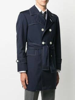 Thom Browne double-breasted belted trench coat
