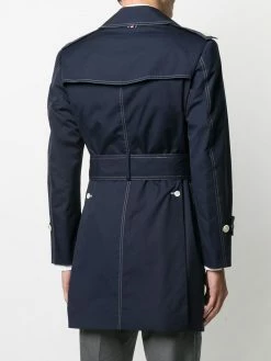 Thom Browne double-breasted belted trench coat