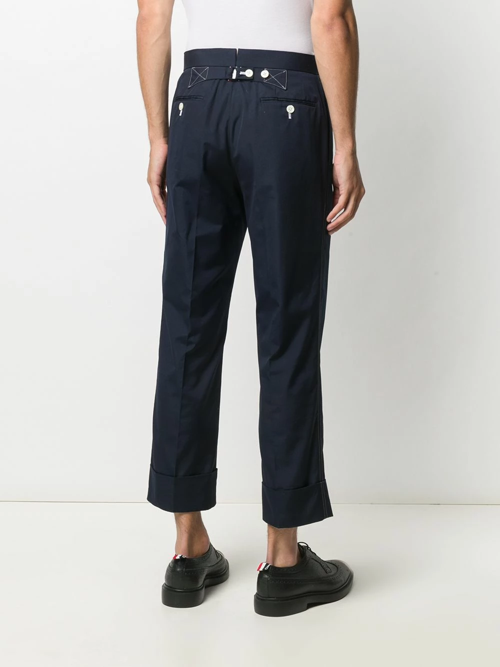Thom Browne Cropped tailored trousers tailored pants of men 4 Thom Browne cropped tailored trousers