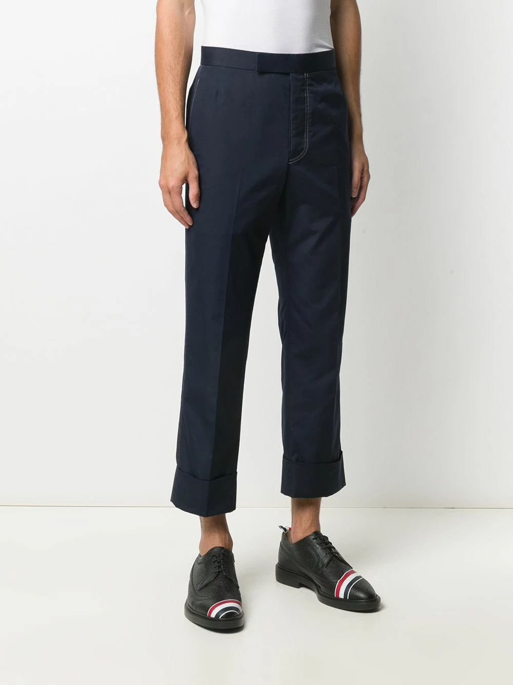 Thom Browne Cropped tailored trousers tailored pants of men 3 Thom Browne cropped tailored trousers