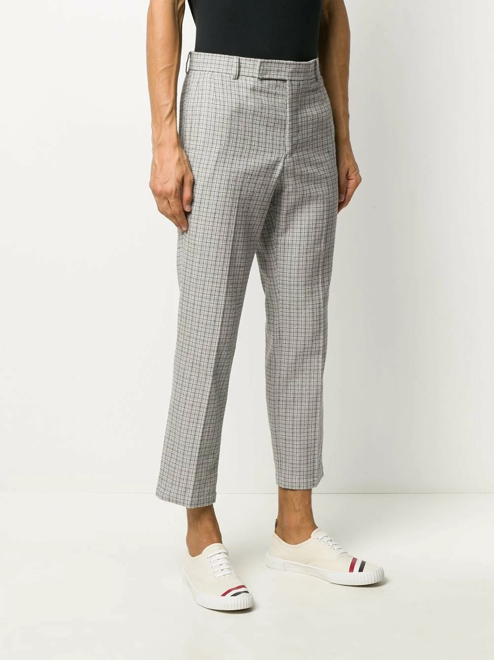 Thom Browne Check tailored trousers tailored pants of men 3 Thom Browne check tailored trousers
