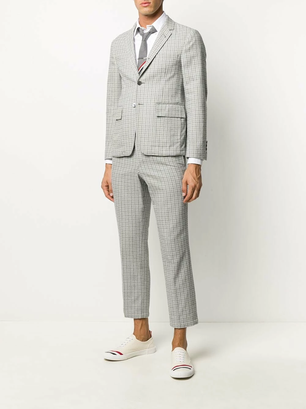 Thom Browne Check tailored trousers tailored pants of men 2 Thom Browne check tailored trousers