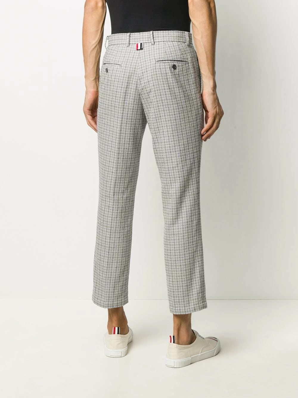 Thom Browne Check tailored trousers tailored pants of men 4 Thom Browne check tailored trousers
