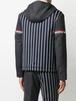 Thom Browne striped asymmetric jacket