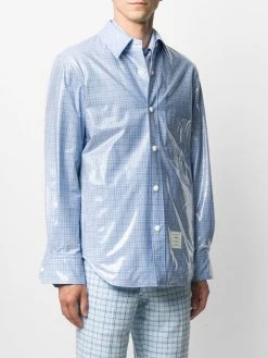 Thom Browne Checked shirt jacket shirt jackets of men 7 Thom Browne checked shirt jacket