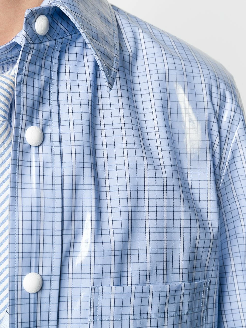 Thom Browne Checked shirt jacket shirt jackets of men 5 Thom Browne checked shirt jacket