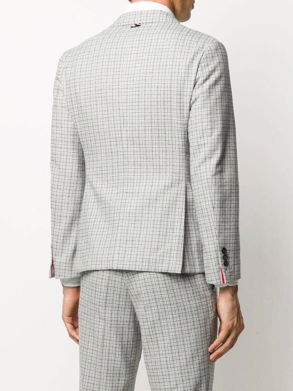 Thom Browne Check single breasted blazer blazers of men 4 Thom Browne check single-breasted blazer