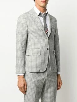 Thom Browne Check single breasted blazer blazers of men 7 Thom Browne check single-breasted blazer