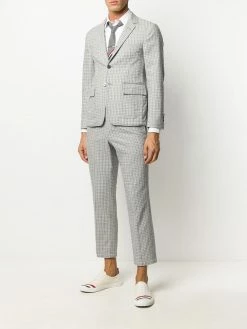 Thom Browne check single-breasted blazer