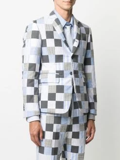 Thom Browne Patchwork pattern sport blazer blazers of men 7 Thom Browne patchwork-pattern sport blazer