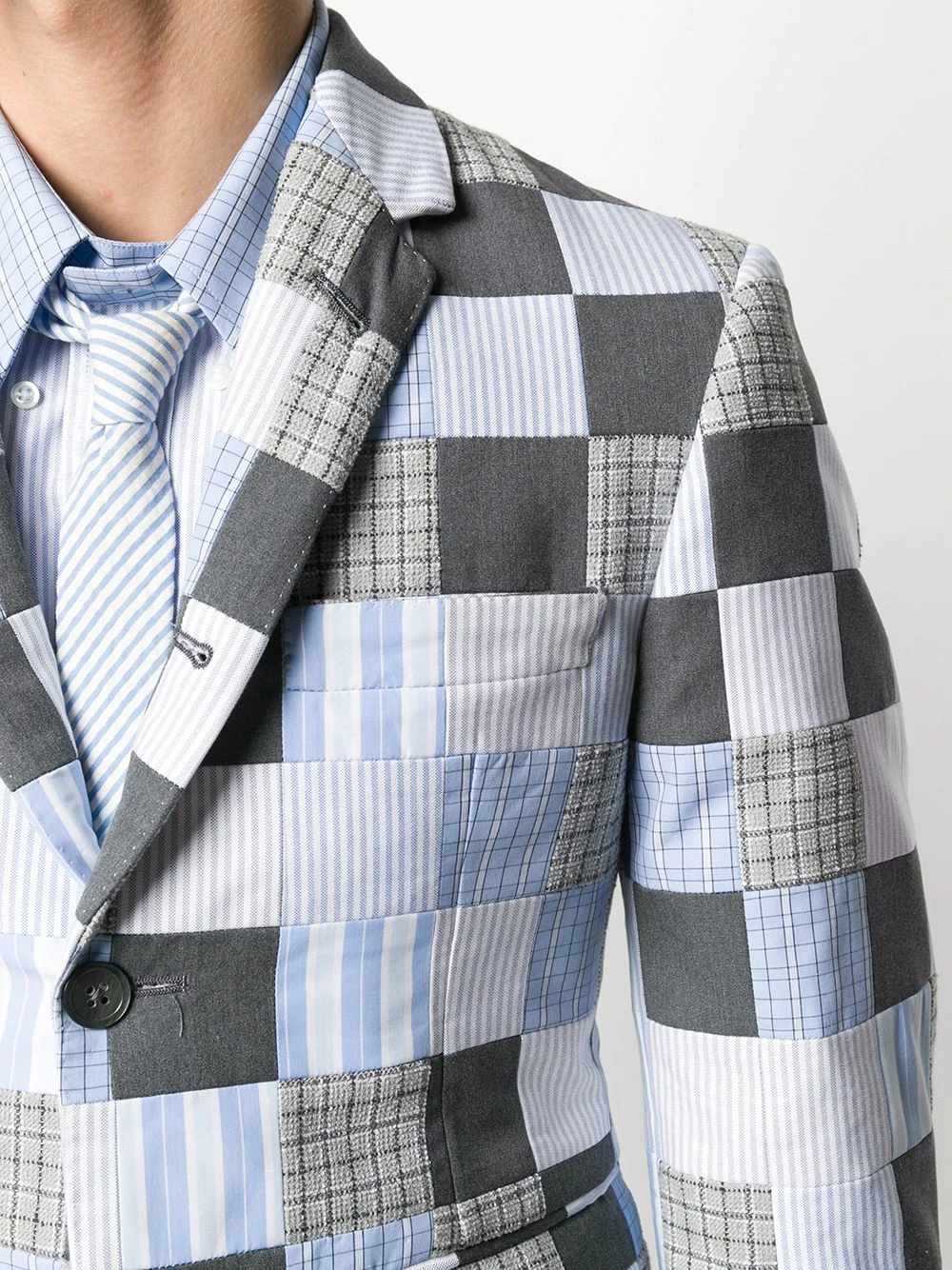 Thom Browne Patchwork pattern sport blazer blazers of men 5 Thom Browne patchwork-pattern sport blazer