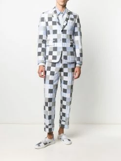 Thom Browne patchwork-pattern sport blazer