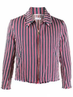 Thom Browne RWB-stripe zip-up jacket