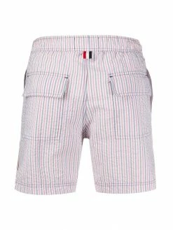 Thom Browne RWB seersucker swim shorts