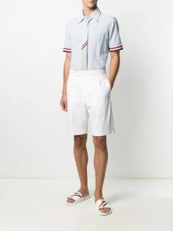 Thom Browne striped short sleeve shirt