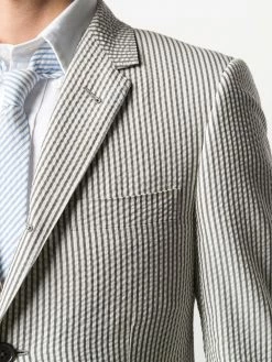 Thom Browne Striped single breasted blazer blazers of men 9 Thom Browne striped single-breasted blazer