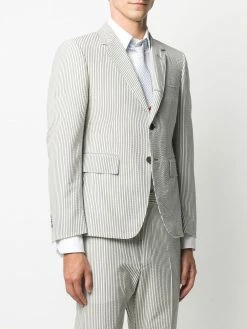 Thom Browne Striped single breasted blazer blazers of men 7 Thom Browne striped single-breasted blazer