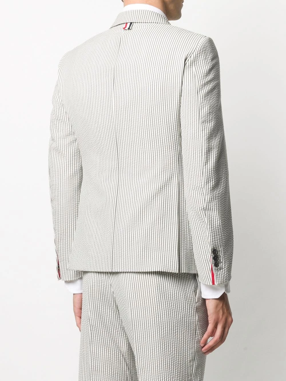 Thom Browne Striped single breasted blazer blazers of men 4 Thom Browne striped single-breasted blazer