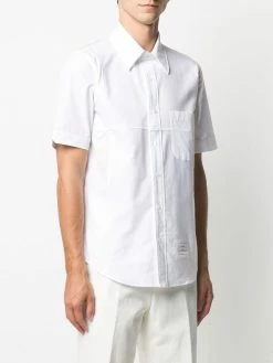 Thom Browne Logo patch short sleeve shirt shirts of men 7 Thom Browne logo-patch short-sleeve shirt