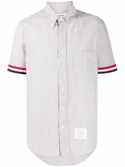 Thom Browne Seersucker stripe button-down shirt