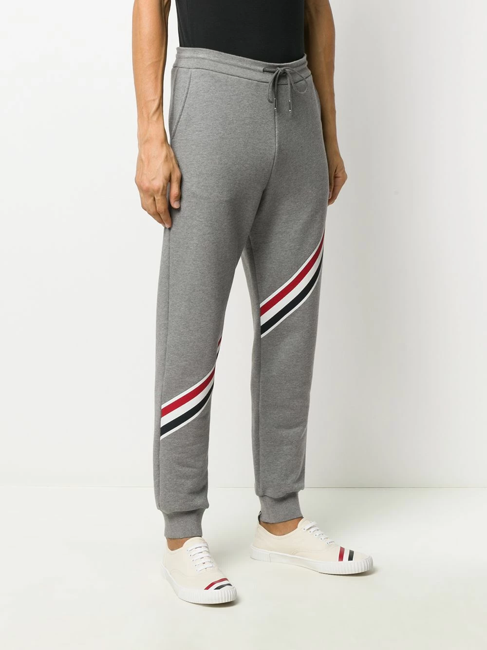Thom Browne RWB stripe trackpants sweatpants of men 3 Thom Browne RWB-stripe trackpants