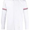 Thom Browne RWB armband-detail stripe shirt