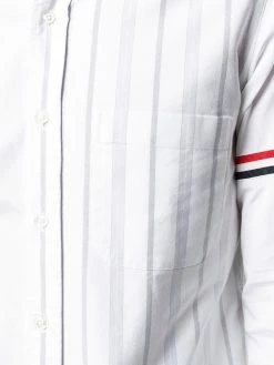 Thom Browne RWB armband detail stripe shirt shirts of men 9 Thom Browne RWB armband-detail stripe shirt