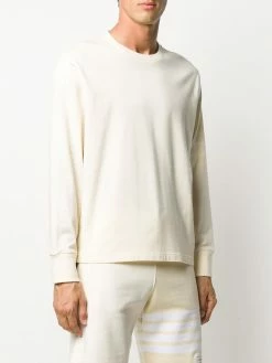 Thom Browne logo-patch long-sleeve T-shirt