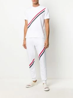 Thom Browne RWB-stripe short-sleeve T-shirt