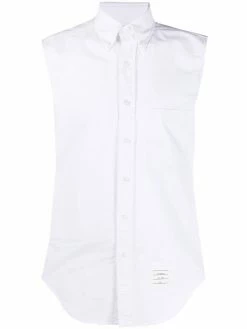 Thom Browne sleeveless button-down shirt