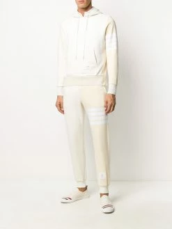 Thom Browne tonal 4-Bar hoodie