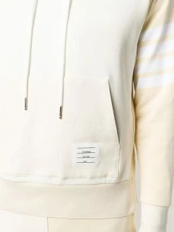 Thom Browne tonal 4-Bar hoodie