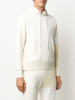 Thom Browne tonal 4-Bar hoodie