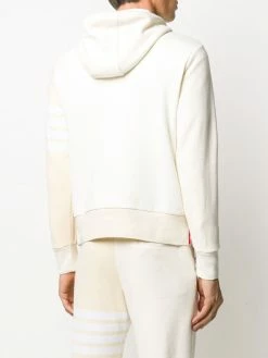 Thom Browne tonal 4-Bar hoodie