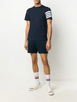 Thom Browne 4-Bar stripe short-sleeve T-shirt