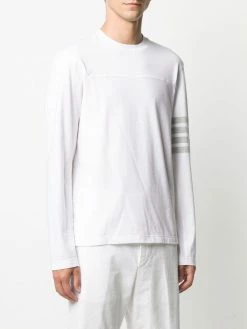 Thom Browne 4-Bar stripe long-sleeve T-shirt