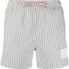 Thom Browne seersucker-print swim shorts
