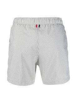 Thom Browne seersucker-print swim shorts